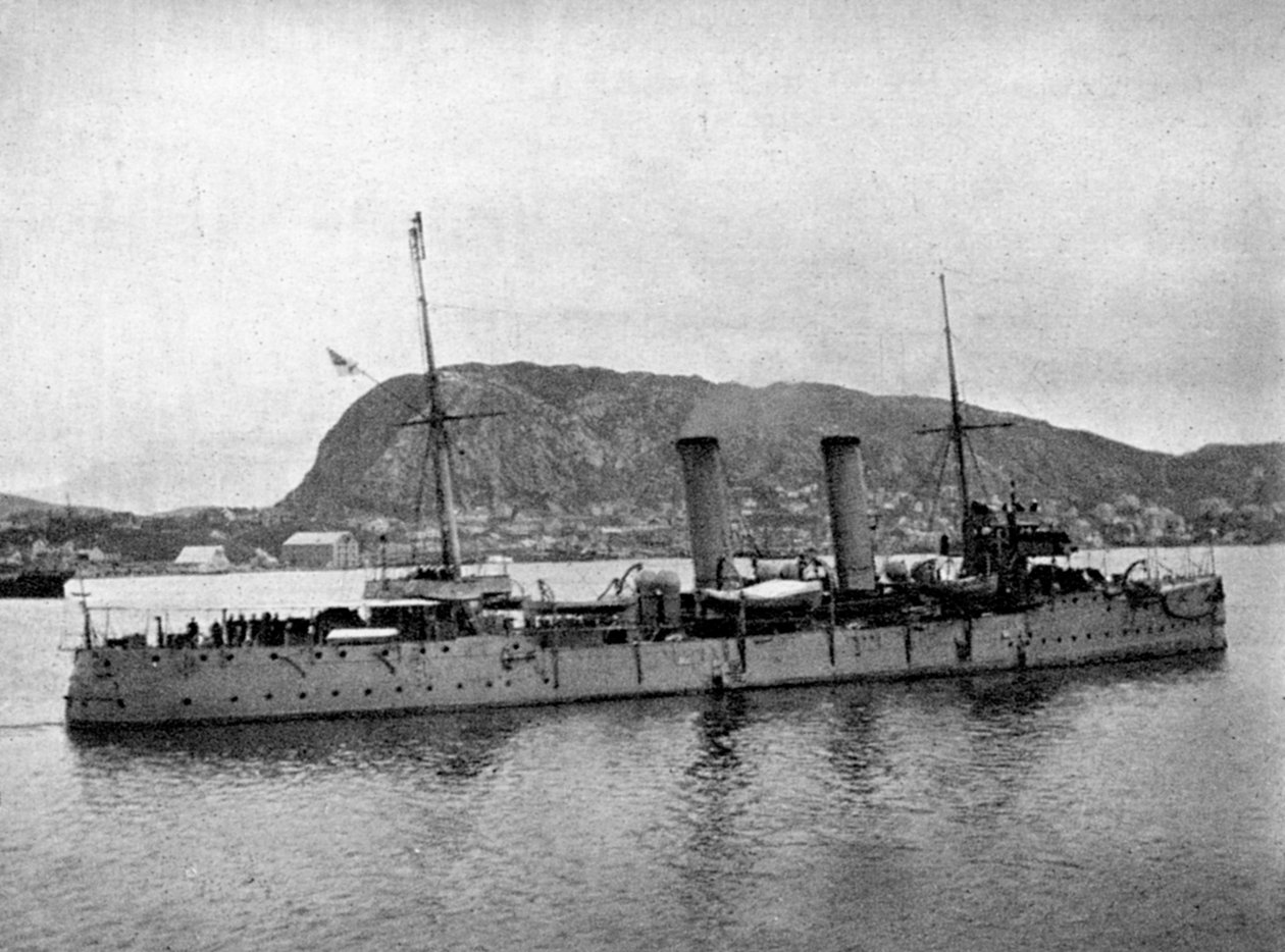 HMS Spartan ud for Norge, 1904 1908. af Queen Alexandra