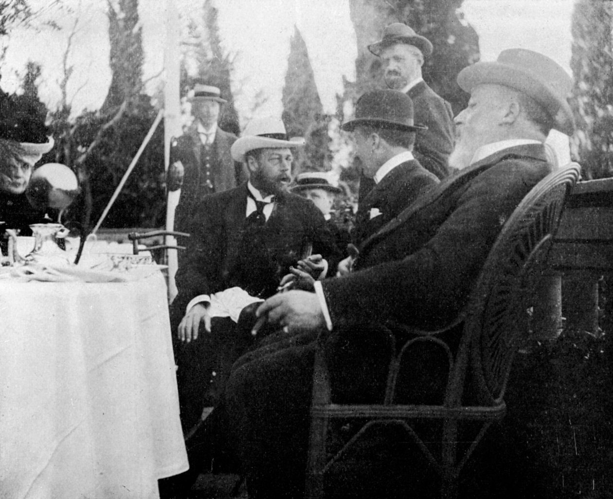 Prins George 1865-1936, den fremtidige kong George V, Korfu, Grækenland, 1908. af Queen Alexandra