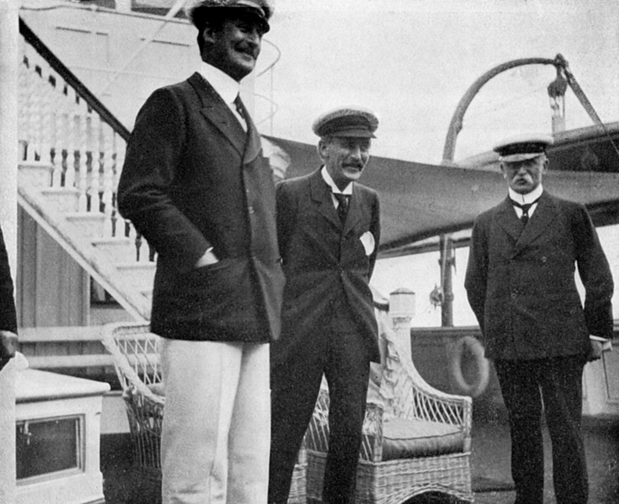 Sir Charles Hardinge, Sir Arthur Nicolson og General Sir John French, 1908 af Queen Alexandra
