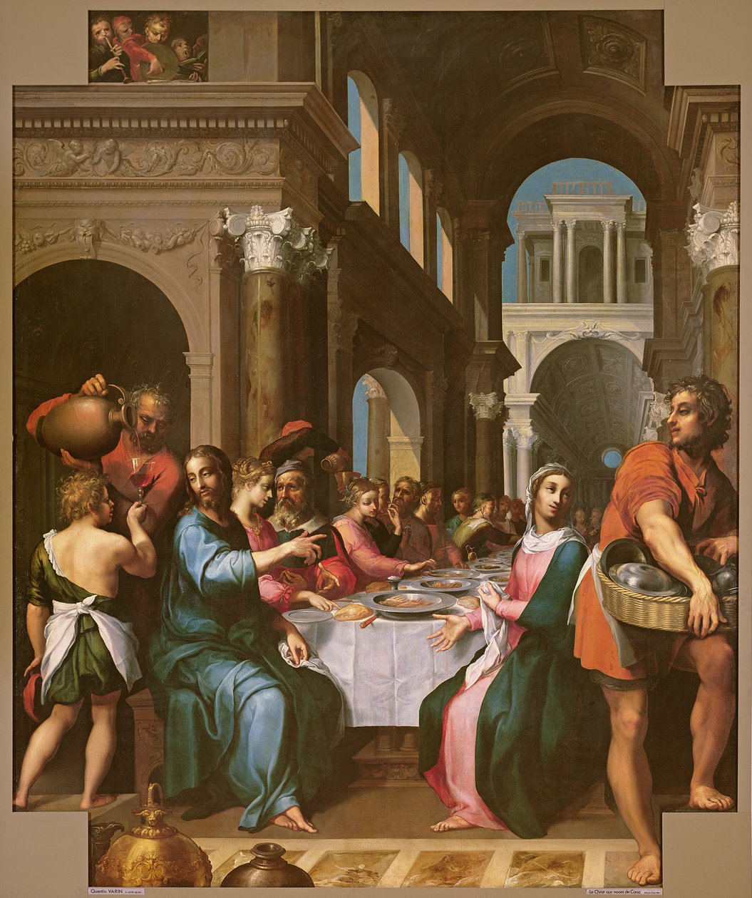 Ægteskabet i Kana, c.1618-20 af Quentin Varin