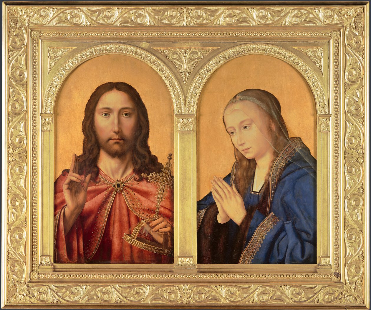 Diptykon: Kristus og Jomfruen, mellem 1500 og 1550 af Quentin Massys or Metsys