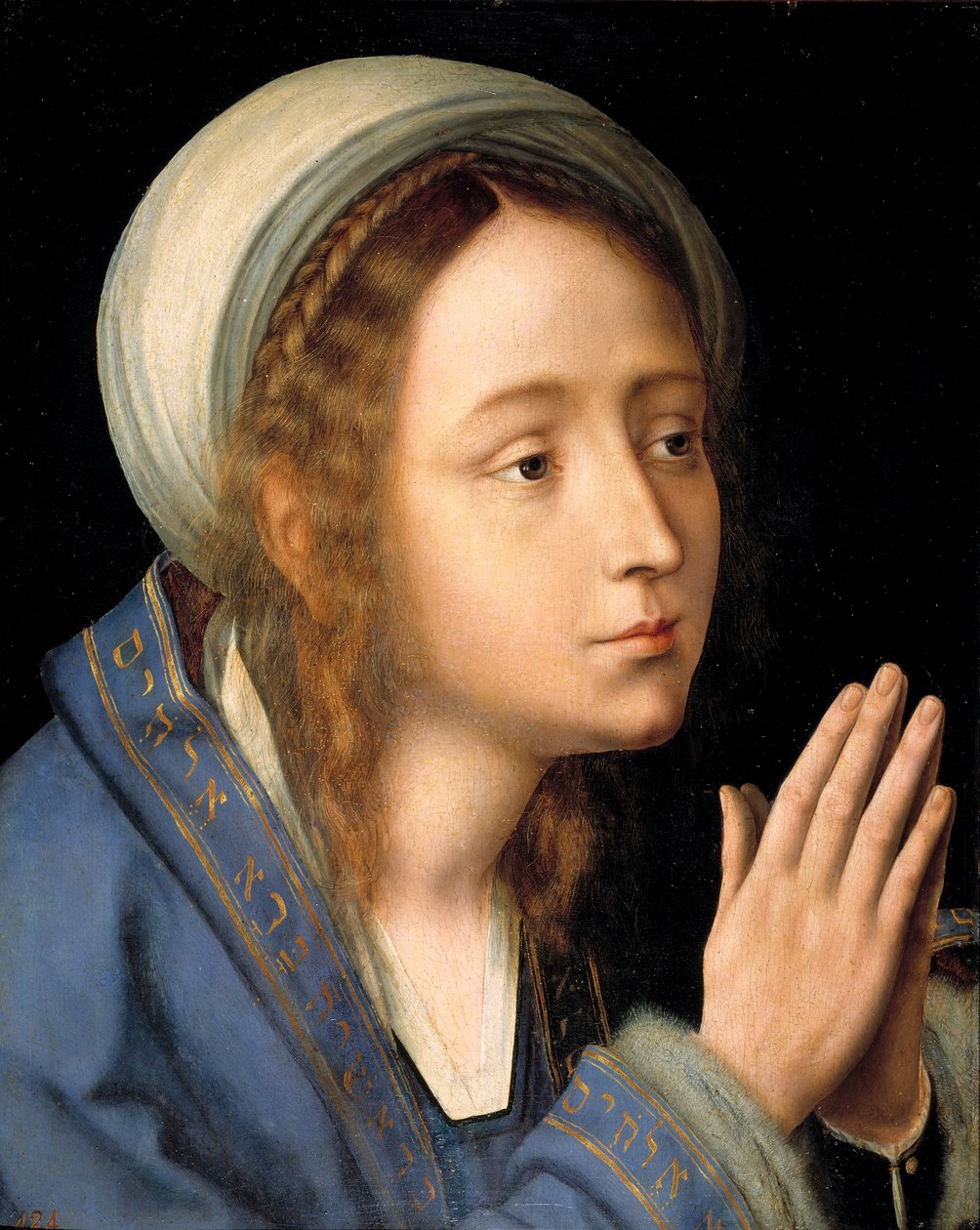 ""La vierge marie"" (Jomfru Maria) Maleri af Quentin Metsys (Massys) (1466-1530) 1529 Dim 44x35 cm Museo del Prado, Madrid af Quentin Massys or Metsys