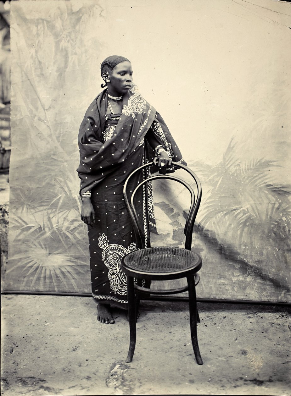 Swahili kvinde (gelatine sølv print) af R. V. Pereira