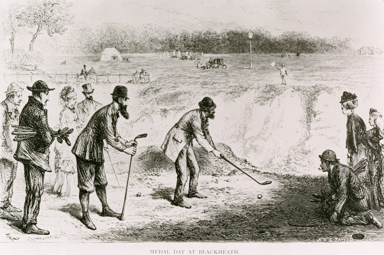 Medal Day at Blackheath, illustration fra Daily News, 1874 af R. and E. Taylor