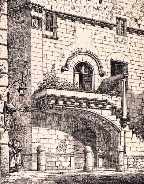 House of Santa Rosa, Viterbo, Italien, fra 