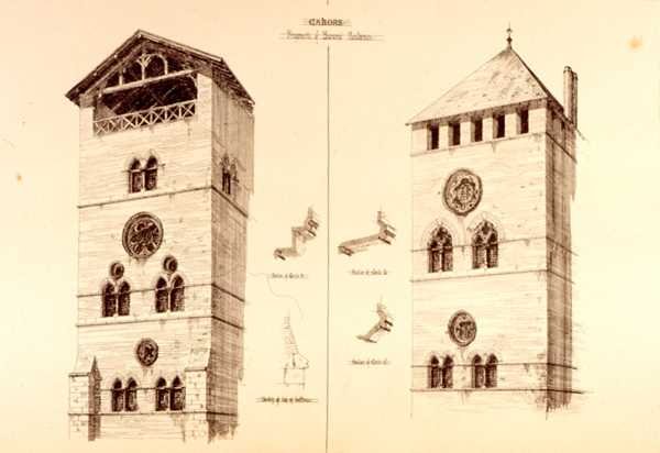 Fragmenter af Baronial Residences, Cahors, Frankrig, fra 