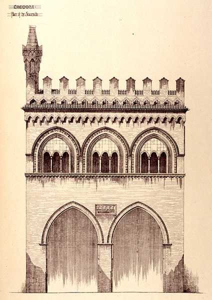 Palace of the Jurisconsults, Cremona, Italien, bygget i 1292, fra 