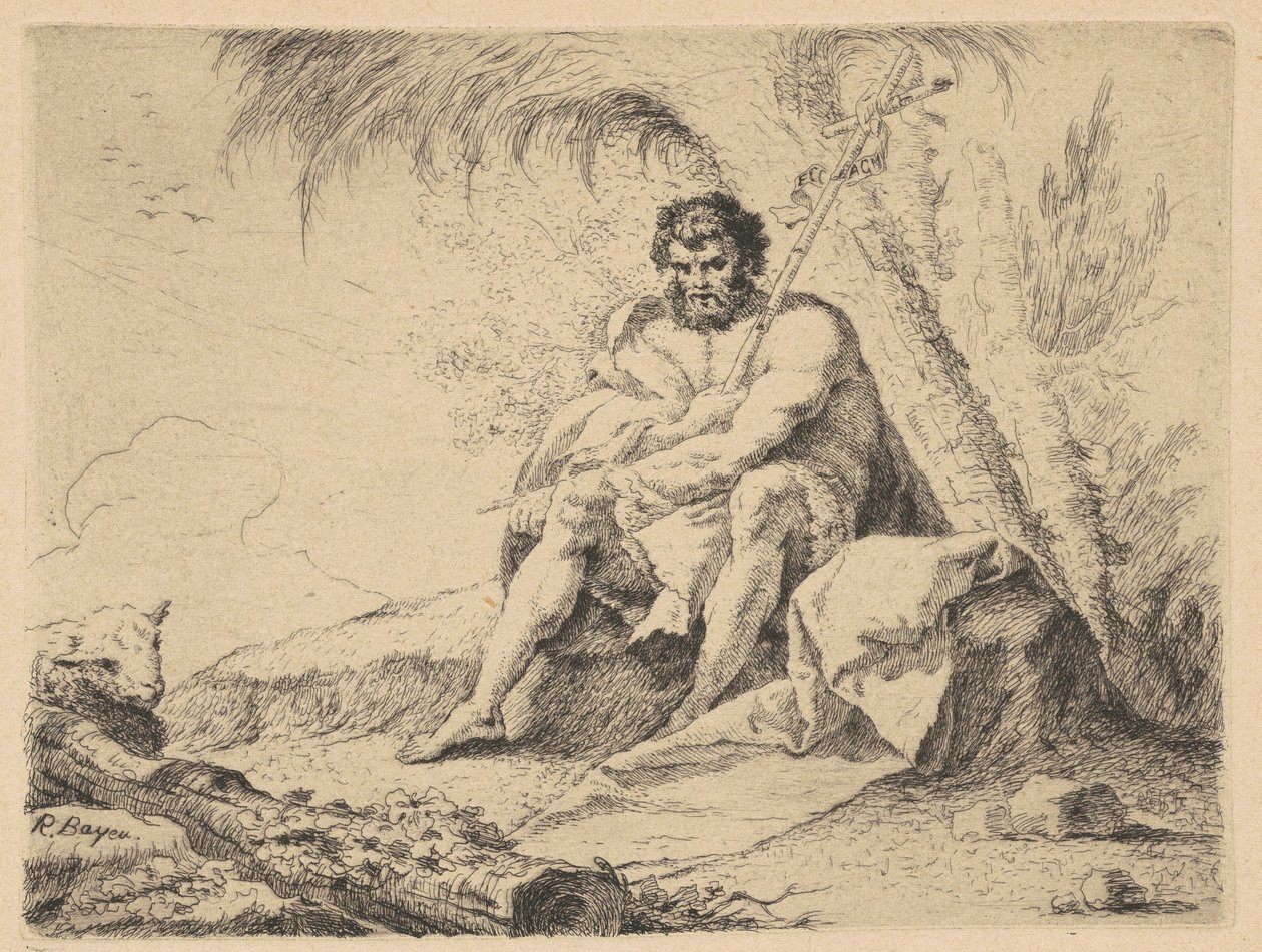 Johannes Døberen og Lammet af R. Bayeu