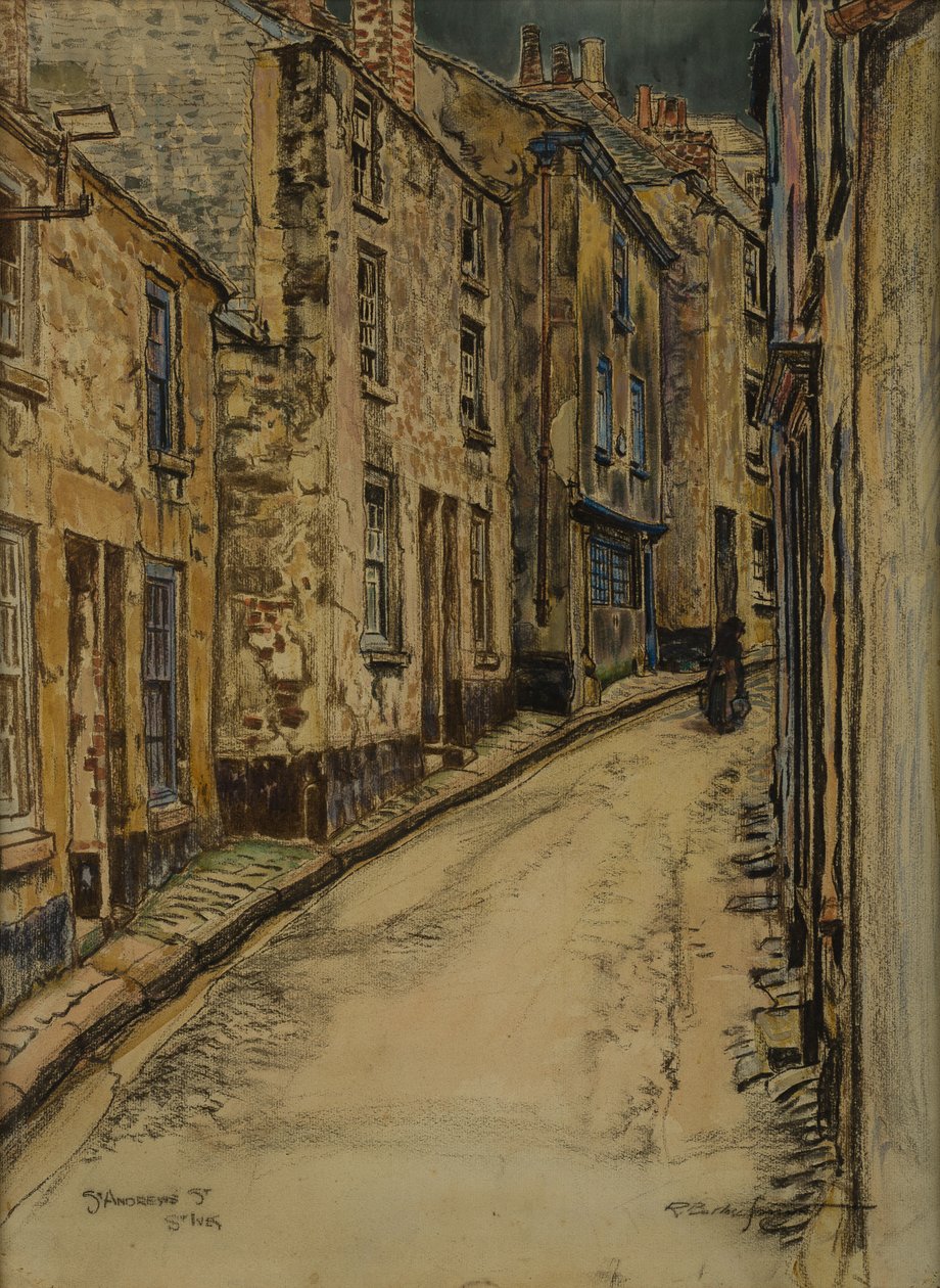 St Andrews Street, St Ives (blandet medier) af R. Borlase Smart
