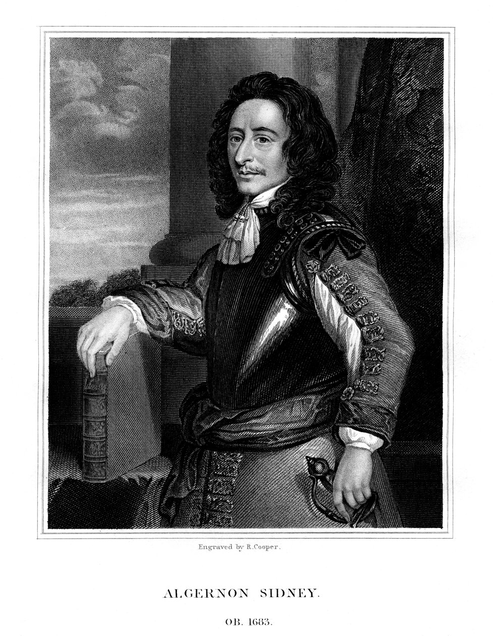 Algernon Sydney, engelsk politiker, 1824. af R. Cooper