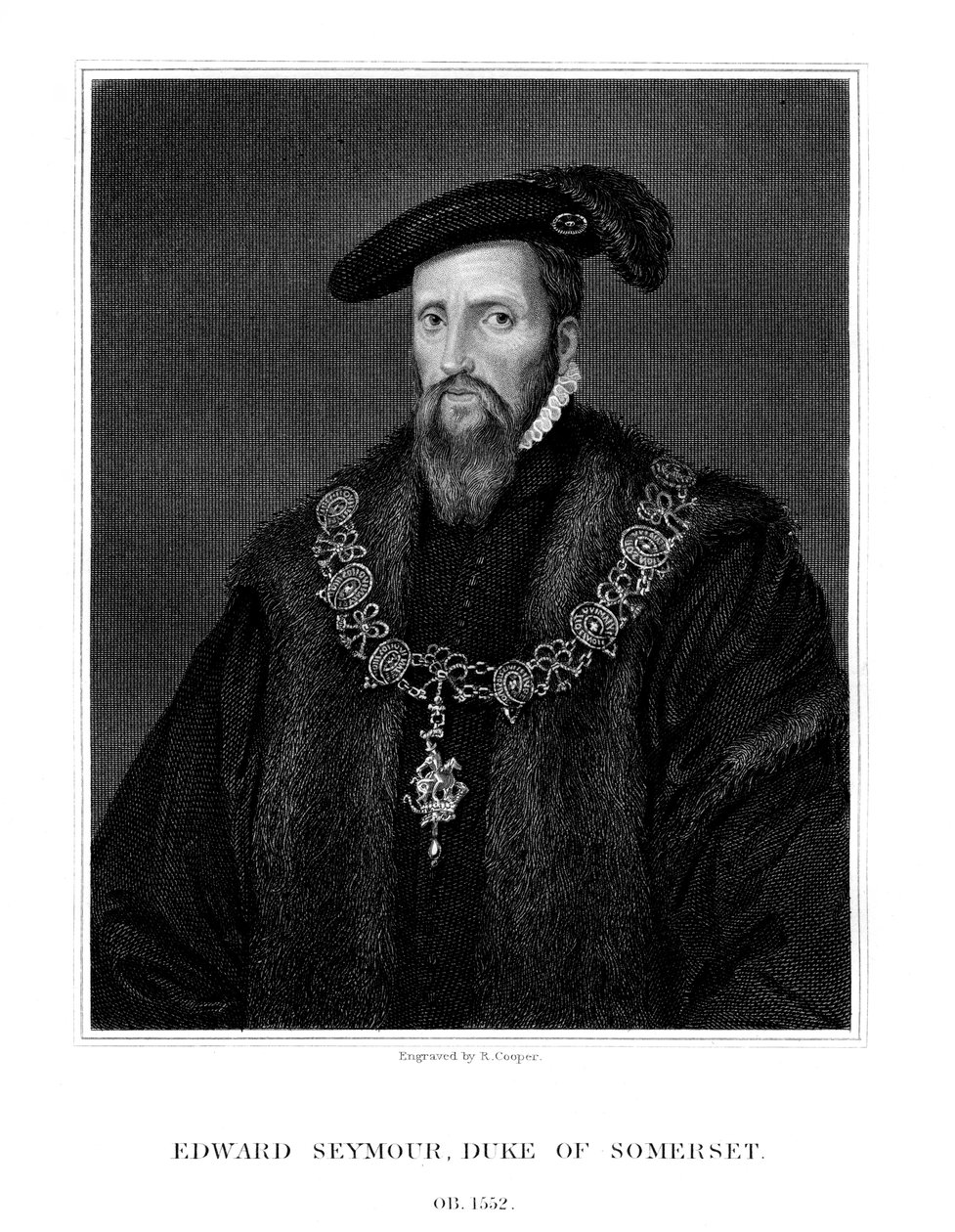 Edward Seymour, 1. hertug af Somerset, Lord Protector of England, 1823. af R. Cooper