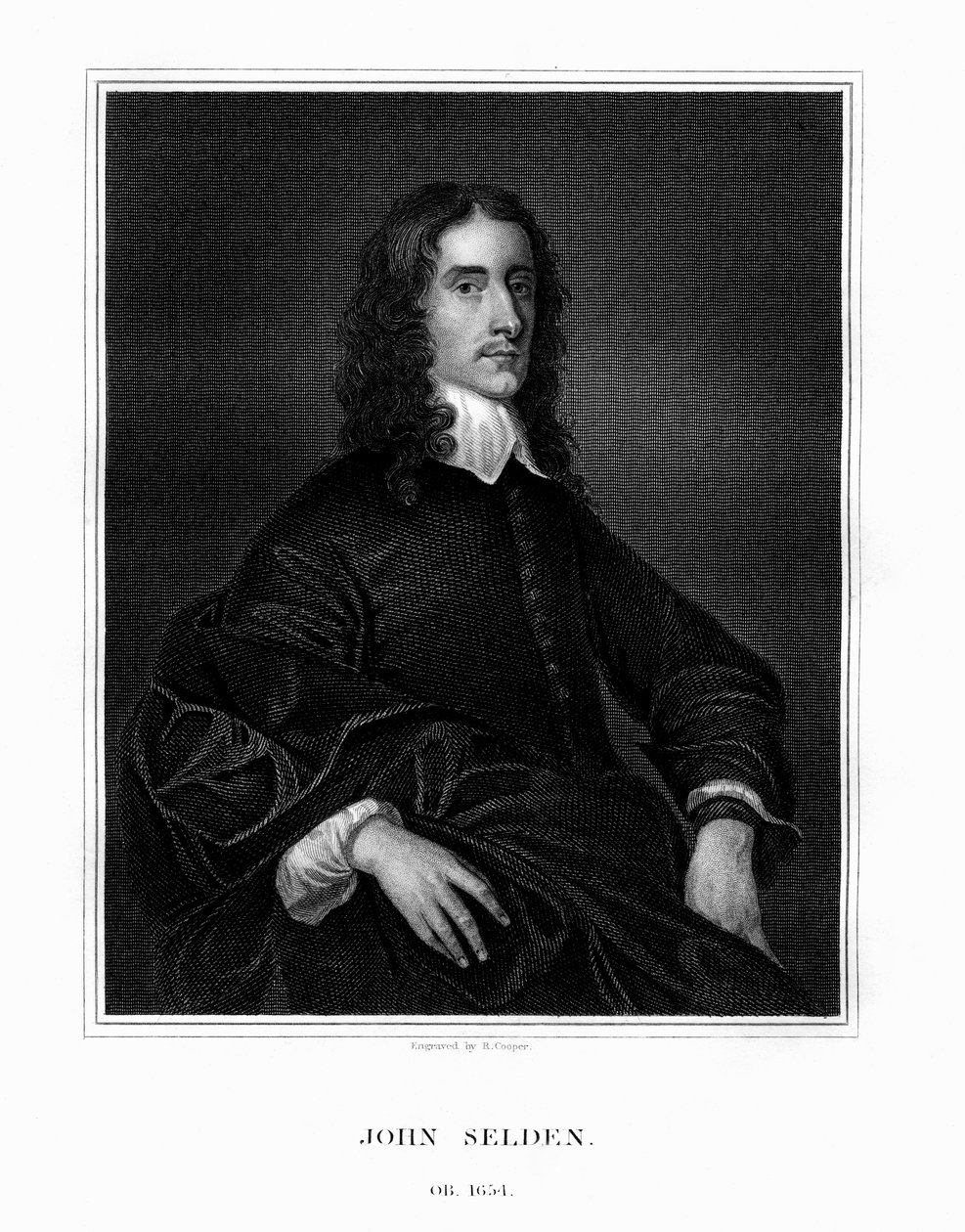John Selden, engelsk jurist, juridisk antikvar og orientalsk lærd, 1823. af R. Cooper