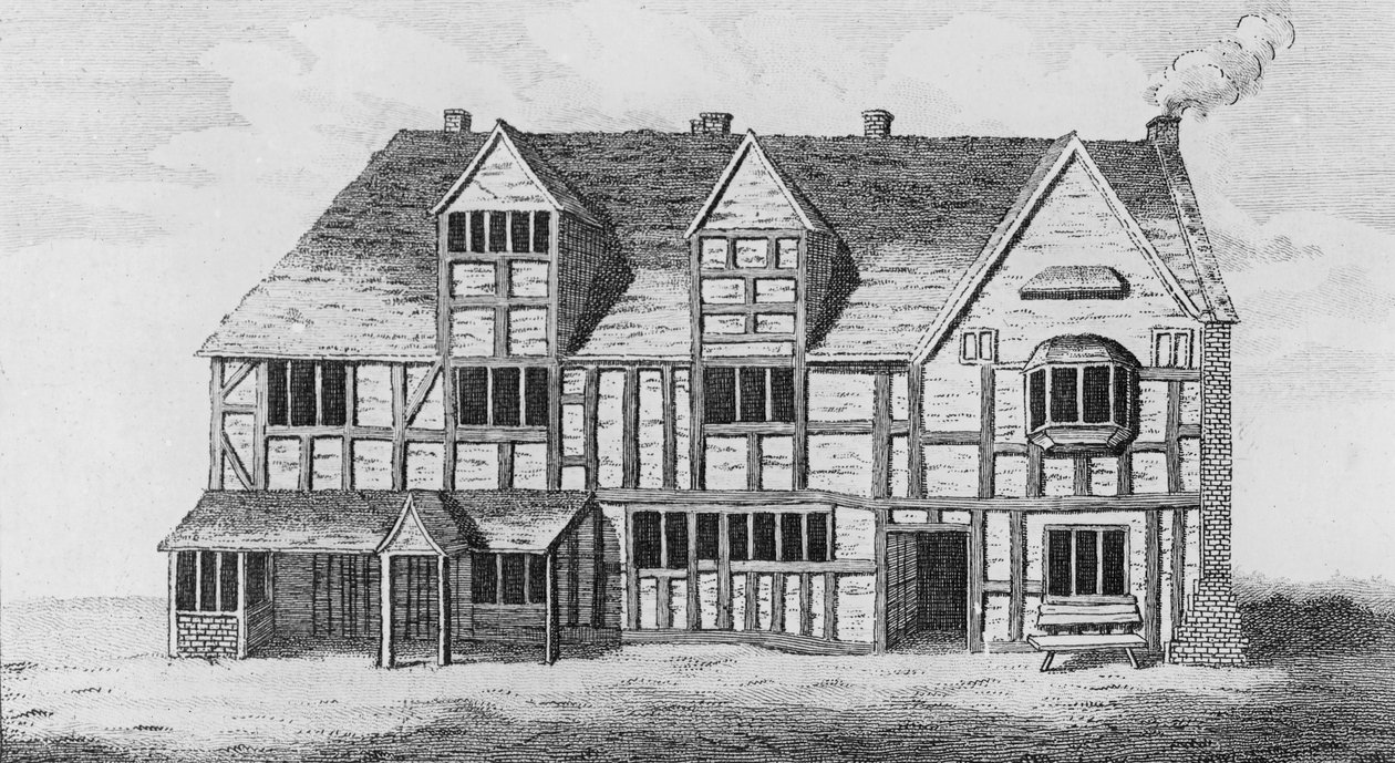 Huset i Stratford-upon-Avon, hvor Shakespeare blev født af R. Greene