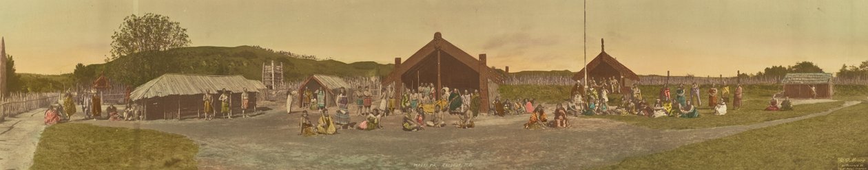 Maori Pa, Rotorua, New Zealand af R. P. Moore