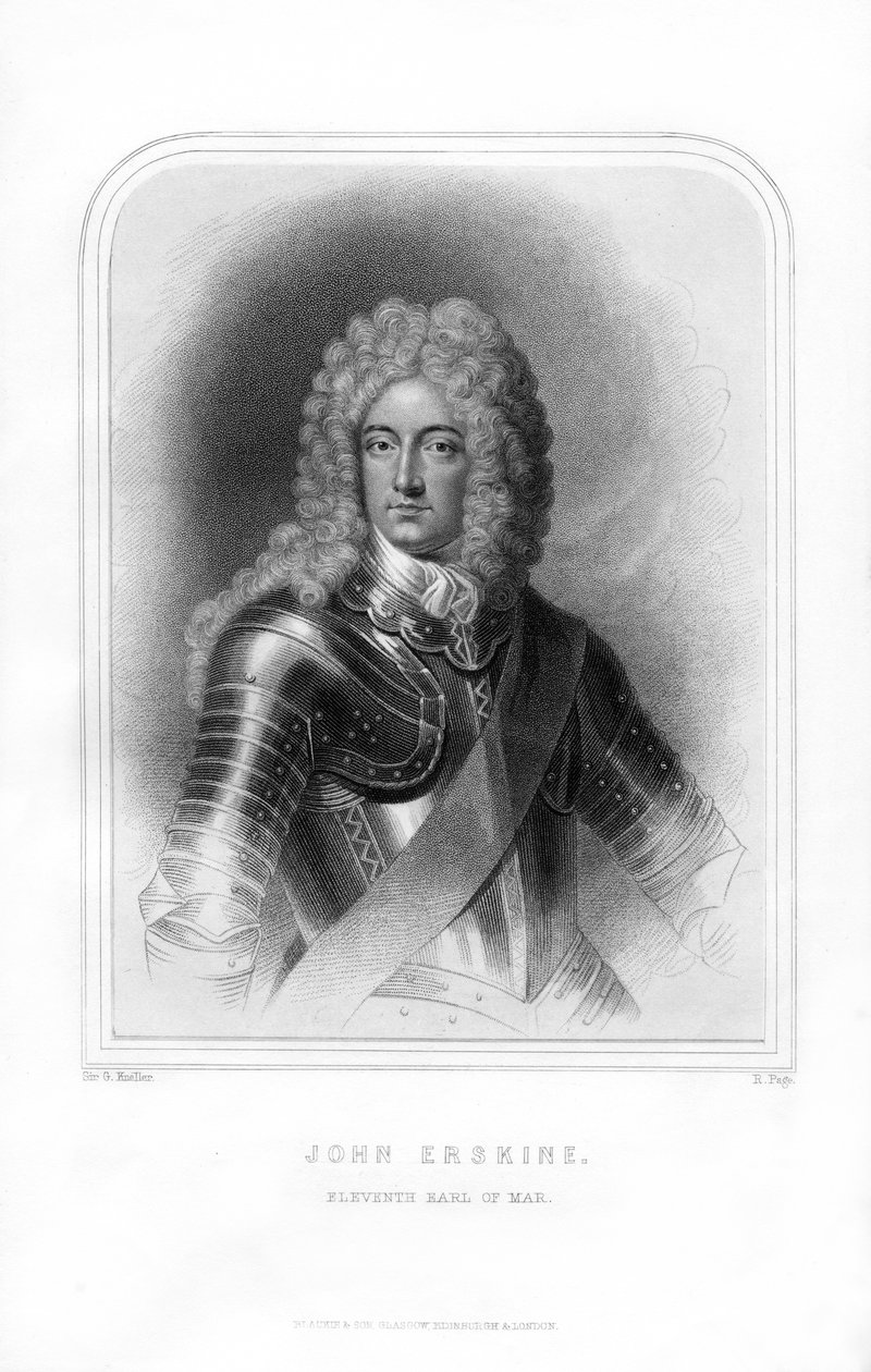 John Erskine, jarl af Mar, skotsk adelsmand og leder af jakobitterne, 1870. af R. Page