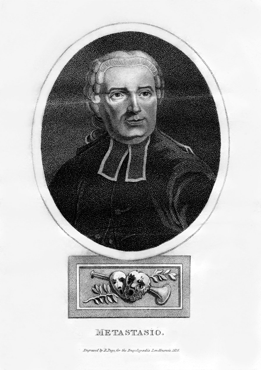 Metastasio, italiensk digter, 1816. af R. Page