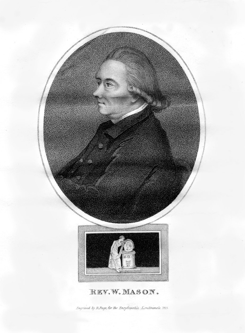 Pastor William Mason, engelsk digter, redaktør og gartner, 1815. af R. Page