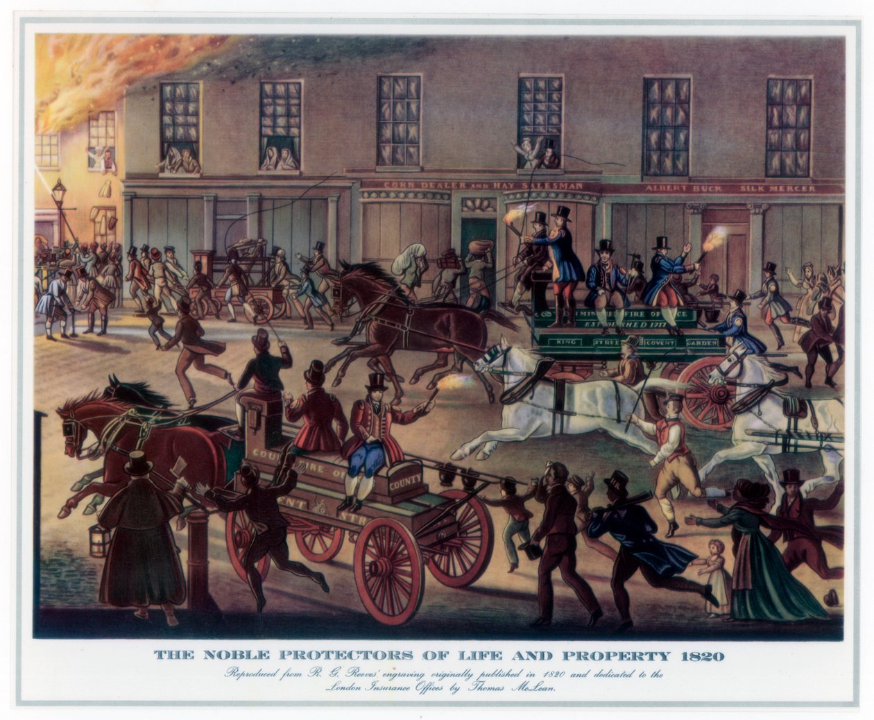 De ædle beskyttere af liv og ejendom, 1820. af R. Reeves