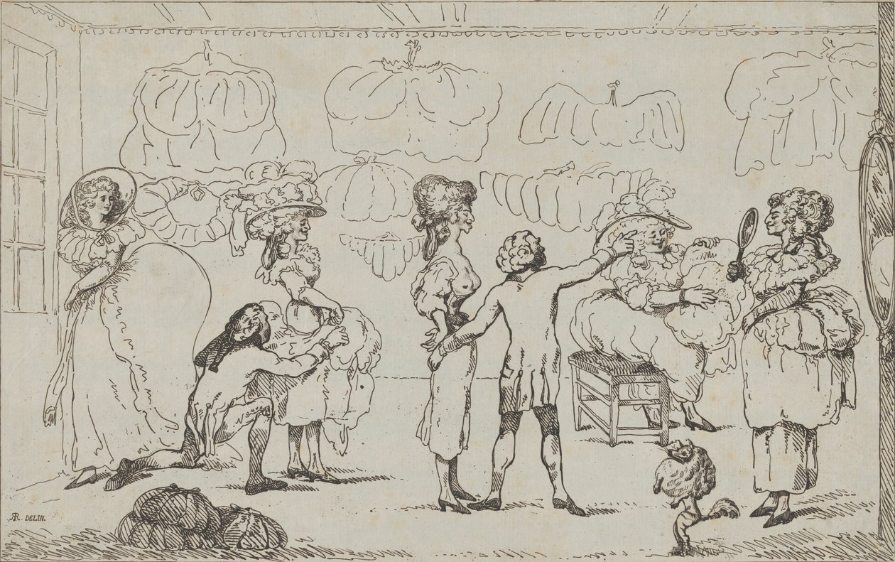 The Bum Shop, 11. juli 1785. af R. Rushworth.