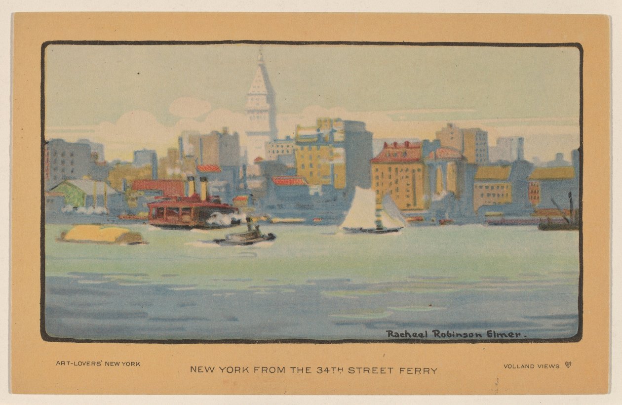 New York fra 34th Street Ferry af Rachael Robinson Elmer