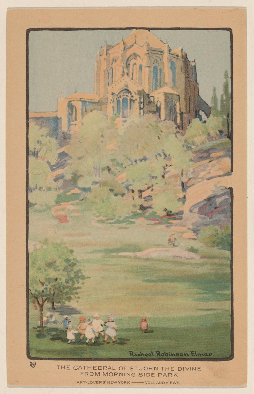 St. John the Divine-katedralen fra Morningside Park af Rachael Robinson Elmer