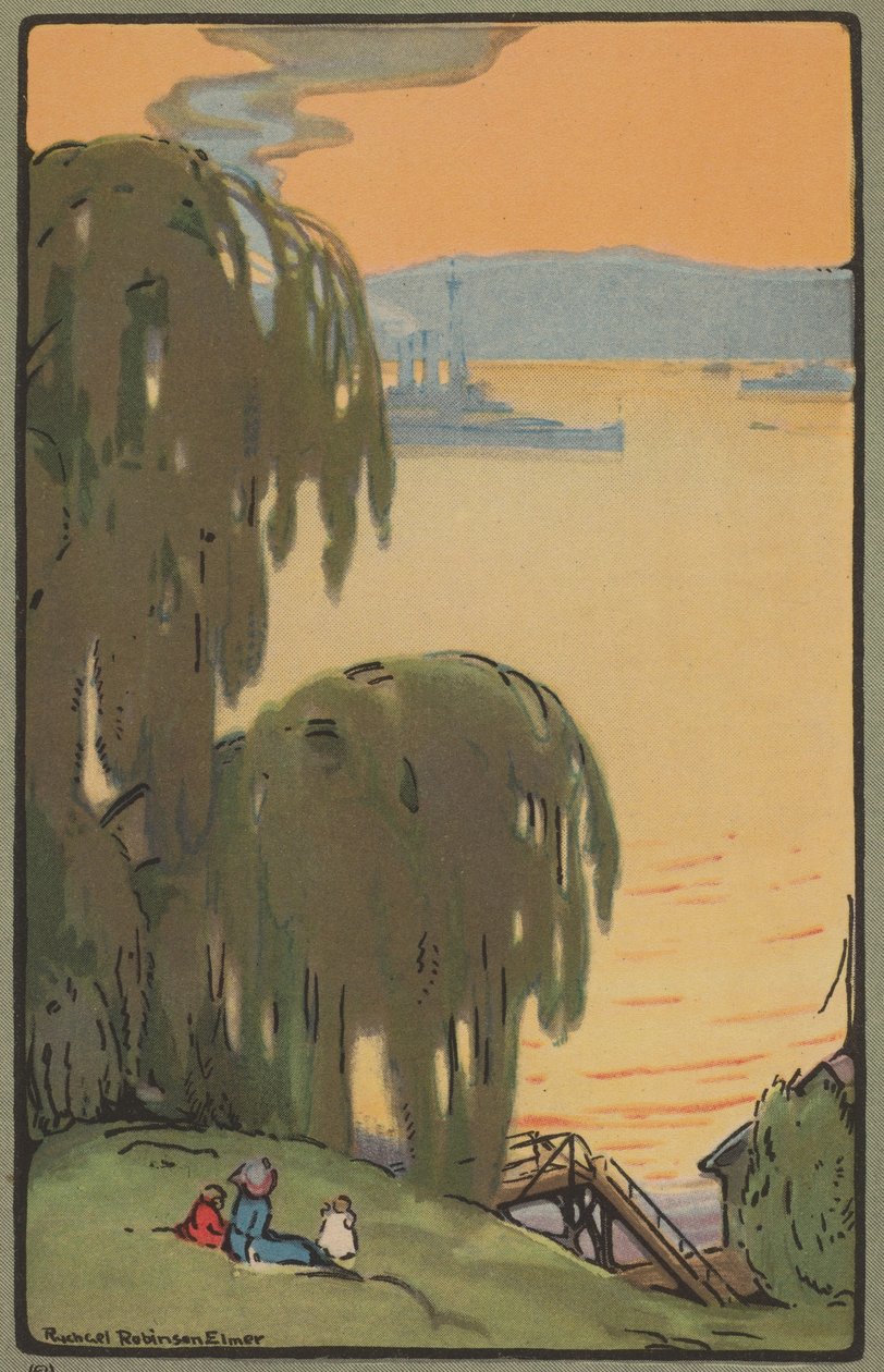 Hudson fra Riverside Drive, 1914. af Rachael Robinson Elmer