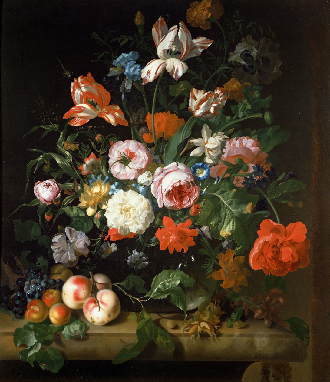 Stilleben med blomster af Rachel Ruysch