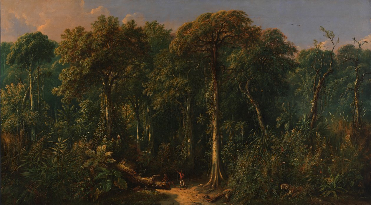 Javanesisk jungle, ca. 1860. af Raden Saleh