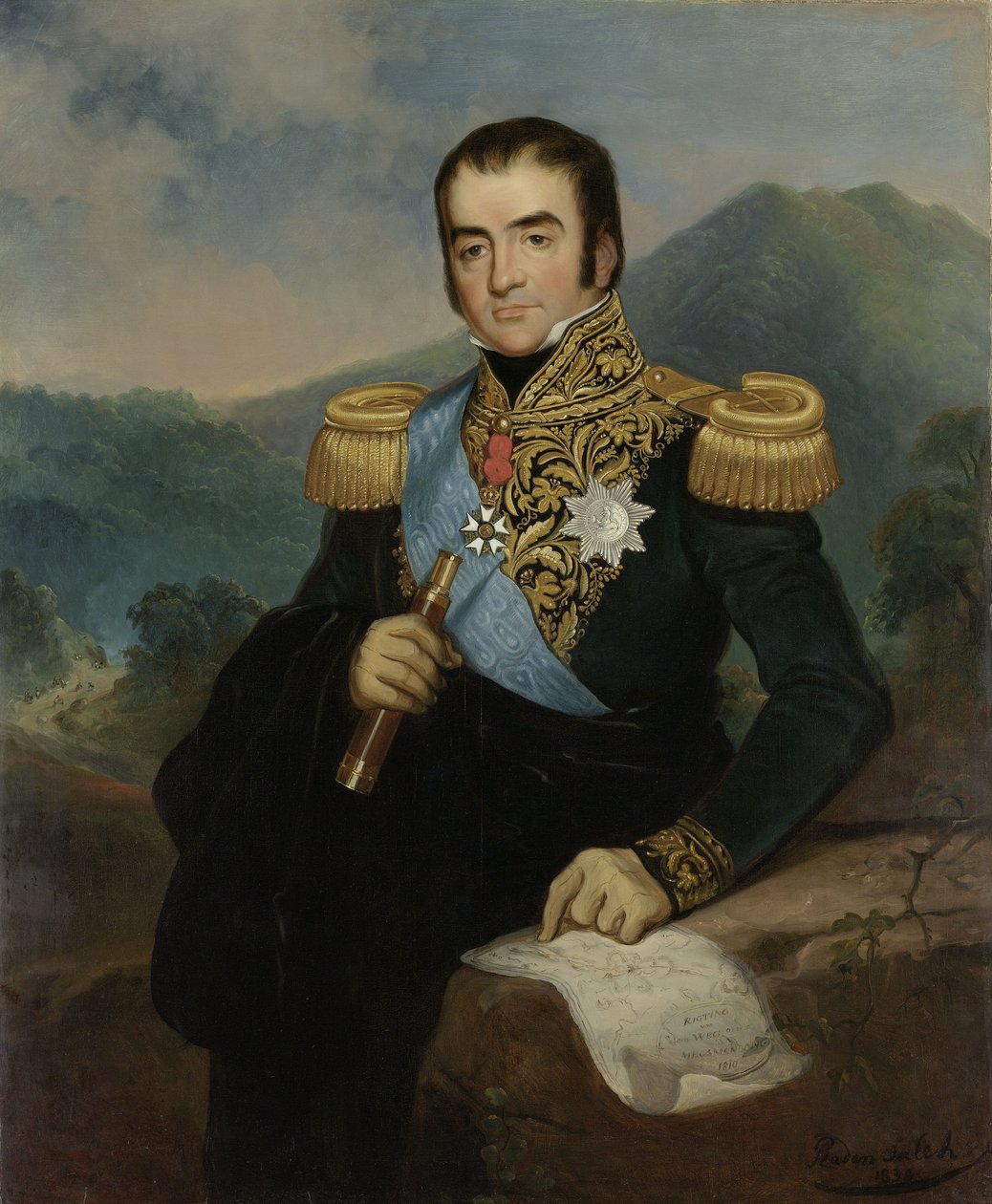 Posthumt Portræt af Herman Willem Daendels af Raden Saleh