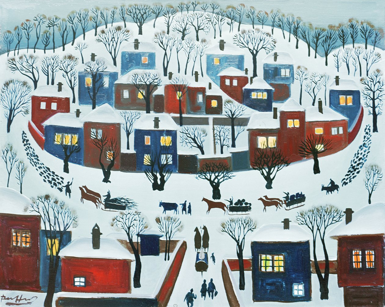 Winter Village, 1969 af Radi Nedelchev