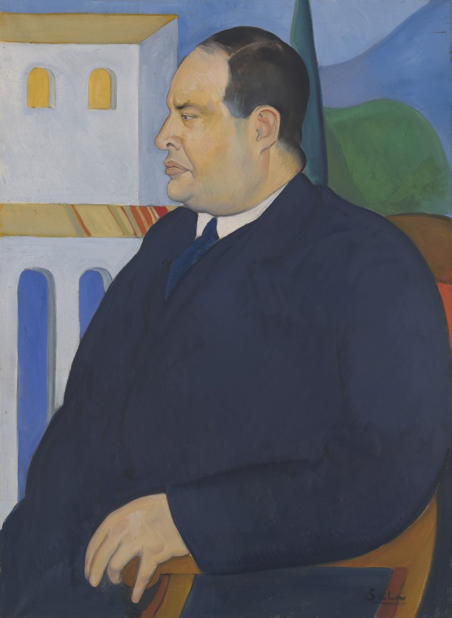 Portræt af Joseph Stella, 1921 af Rafael Sala