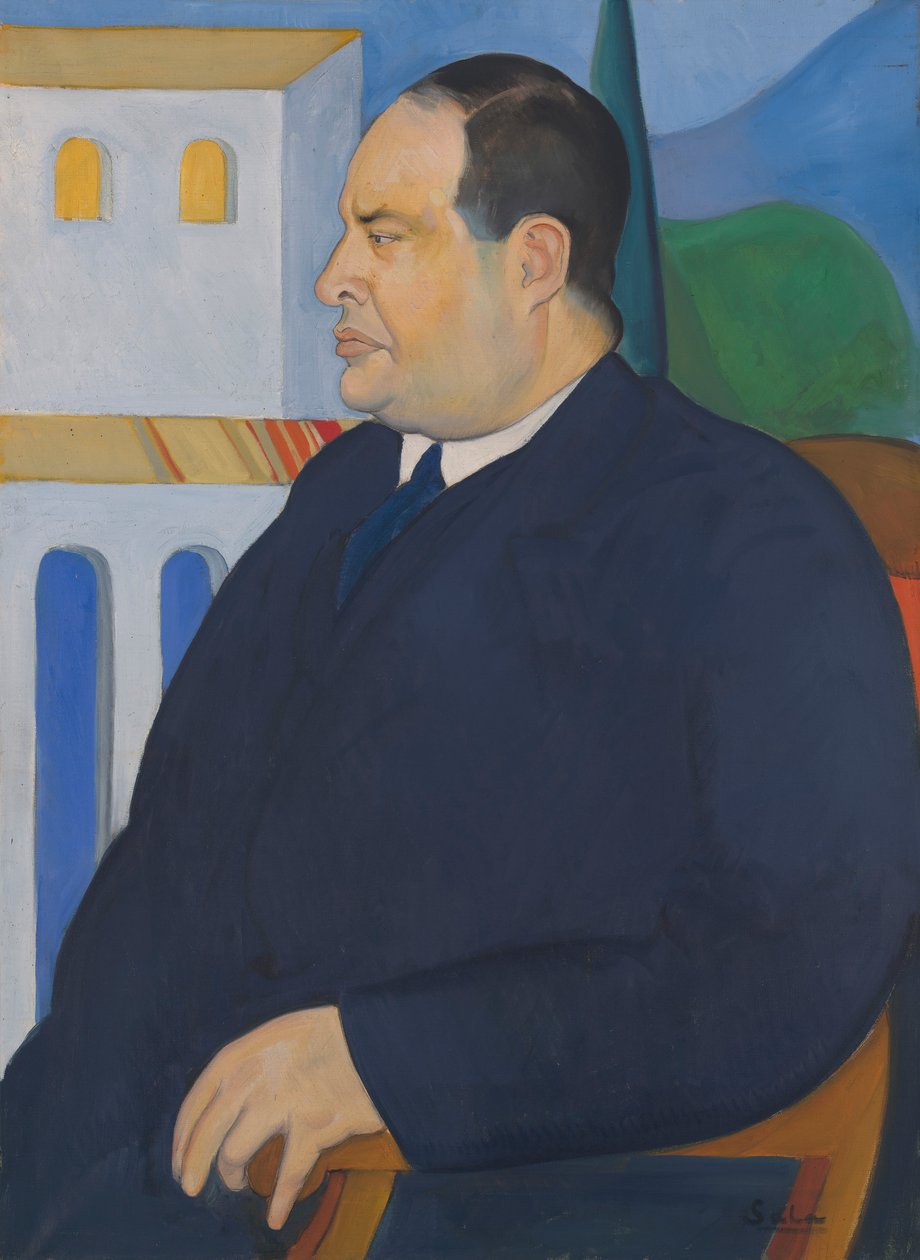 Portræt af Joseph Stella af Rafael Sala