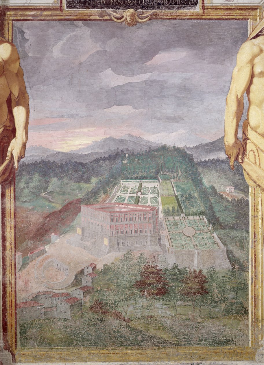 Villa di Caprarola, fra Villa Lantes Loggia, 1568 af Raffaellino da Reggio