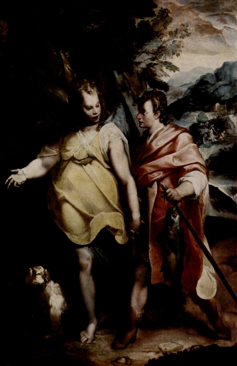 Tobias og englen af Raffaellino da Reggio