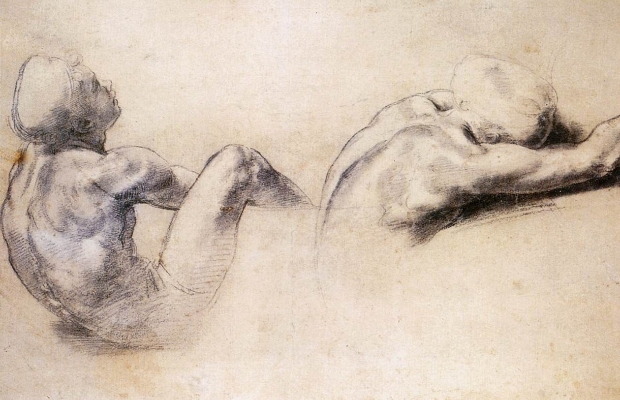 Figurstudier af Raffaello Sanzio Raphael