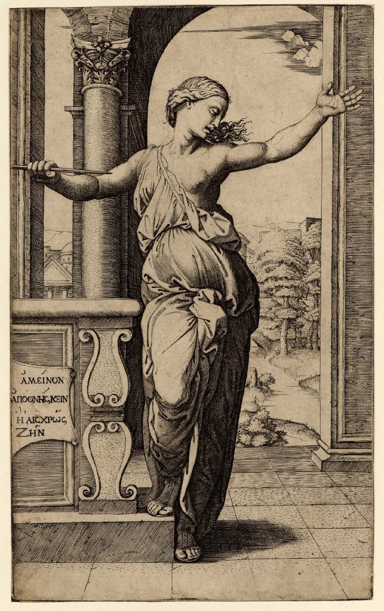 Lucretias selvmord af Raffaello Sanzio Raphael