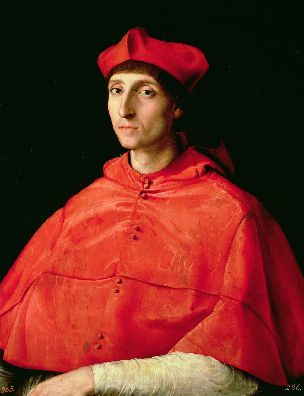 Portræt af en kardinal af Raffaello Sanzio Raphael