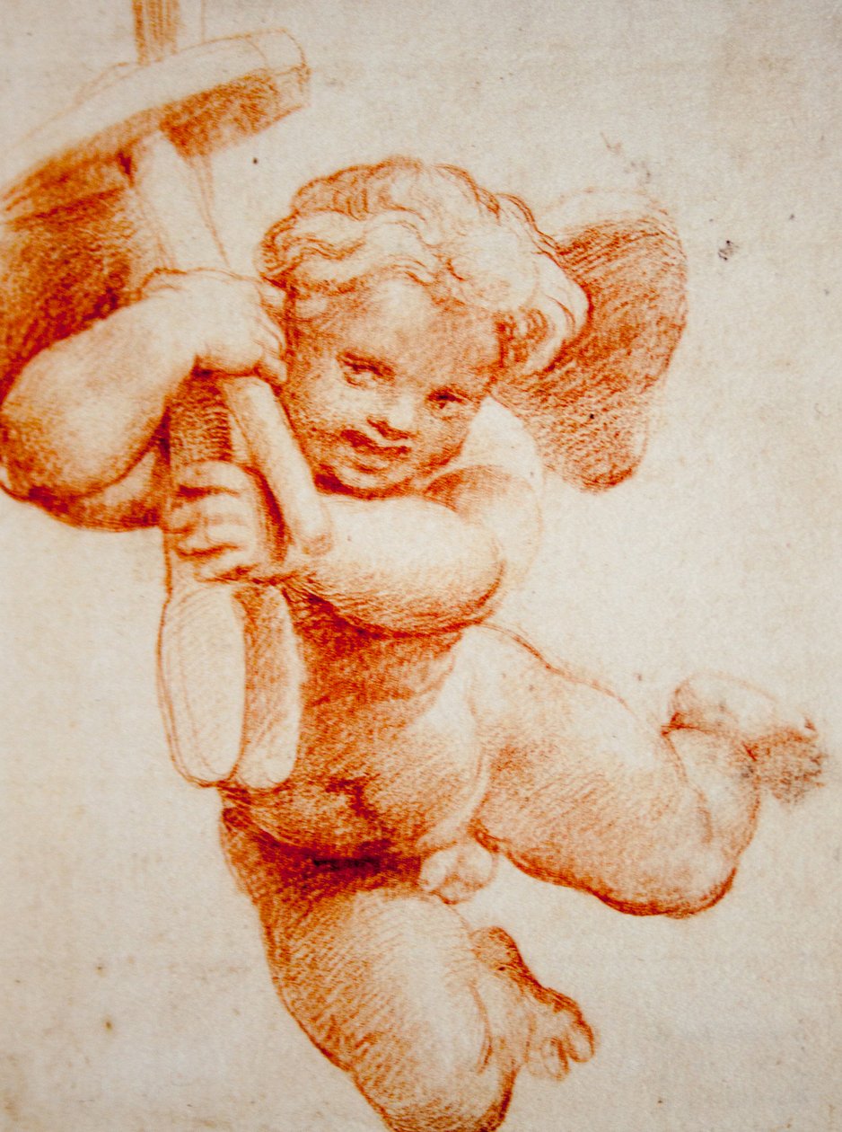 Putto med attributterne til Vulcan af Raffaello Sanzio Raphael
