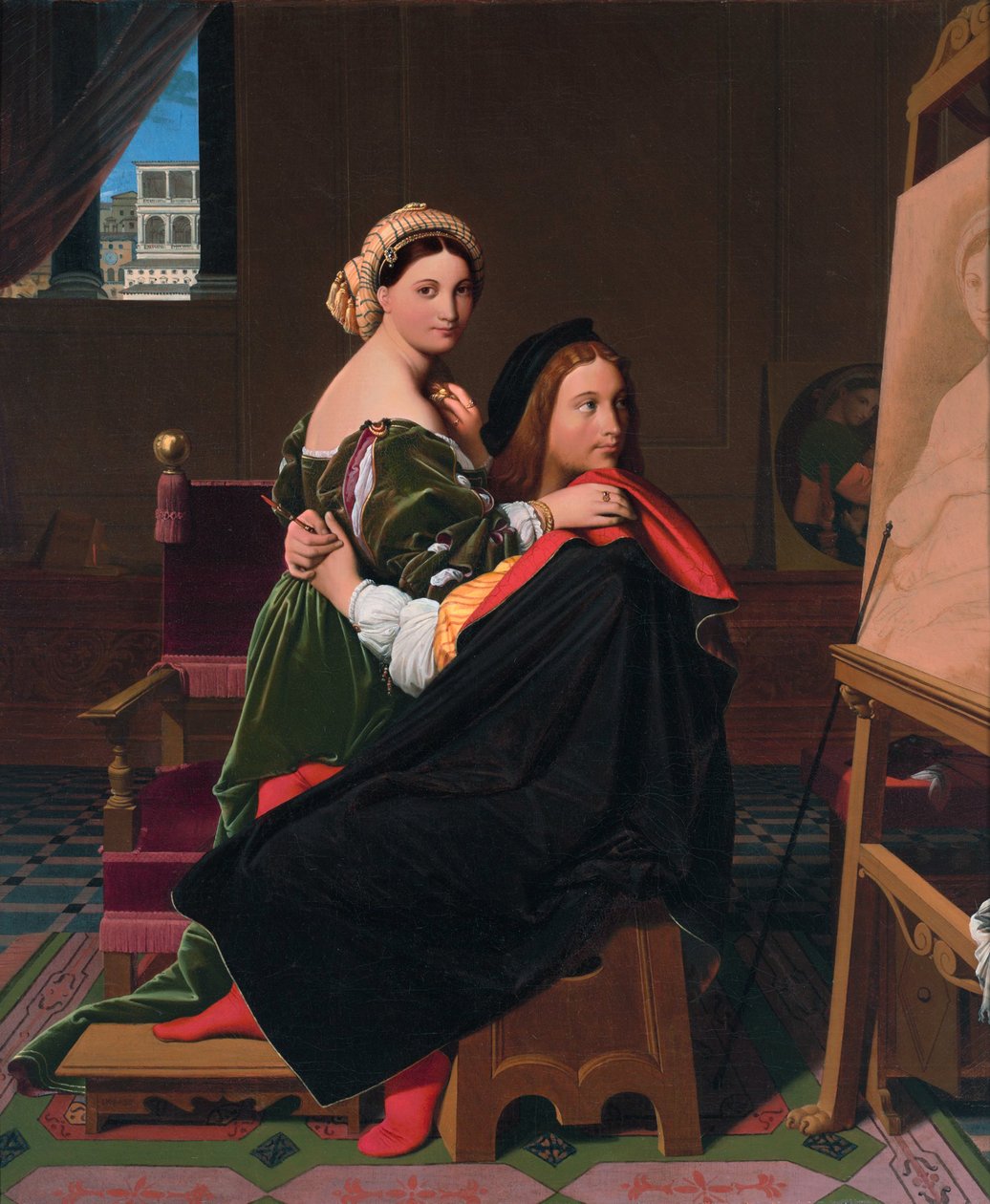 Raphael og Fornarina af Raffaello Sanzio Raphael