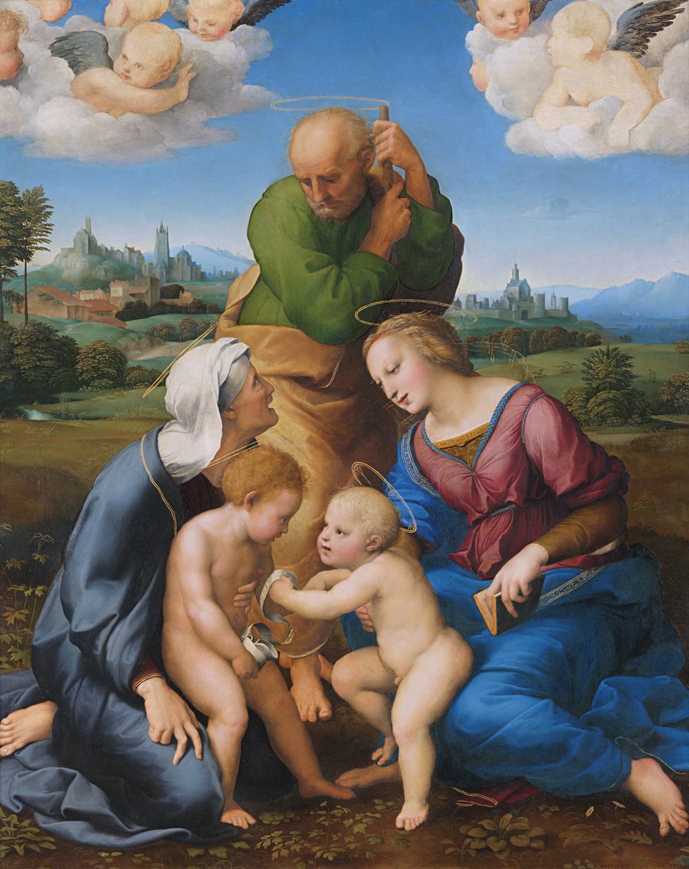 Hellig familie Canigiani af Raffaello Sanzio Raphael