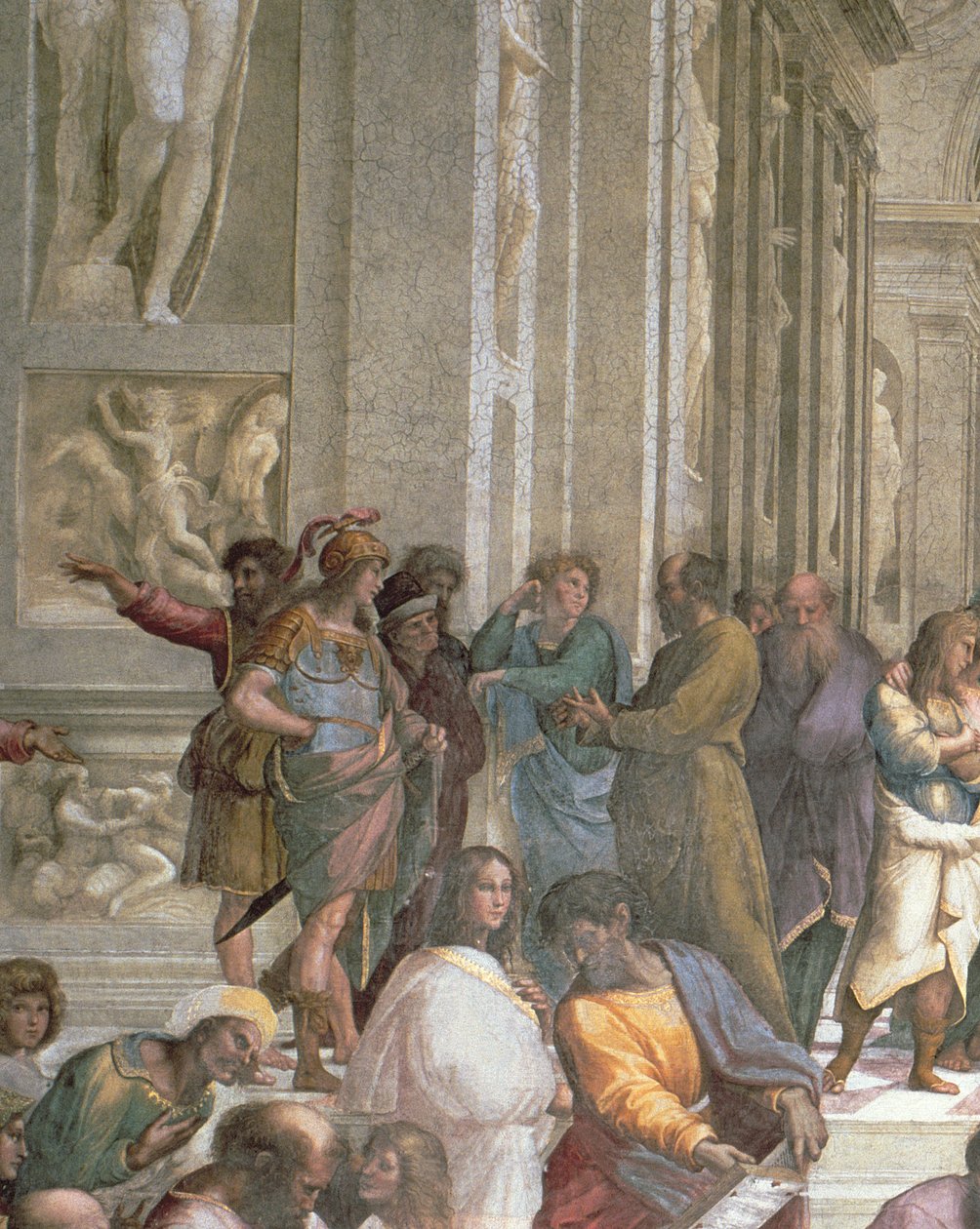 Skolen i Athen, fra Stanza della Segnatura, 1510-11 (detalje af 472) af Raffaello Sanzio Raphael