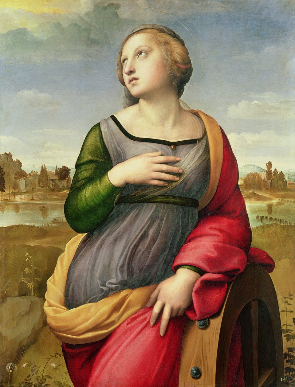 Den hellige Katarina af Alexandria, 1507-8 af Raffaello Sanzio Raphael