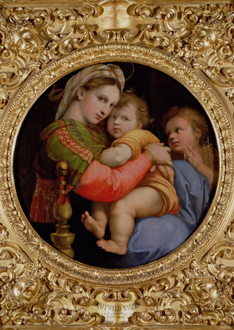 Madonnaen af stolen af Raffaello Sanzio Raphael