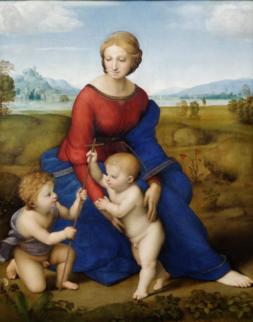 Madonnaen på Engen af Raffaello Sanzio Raphael
