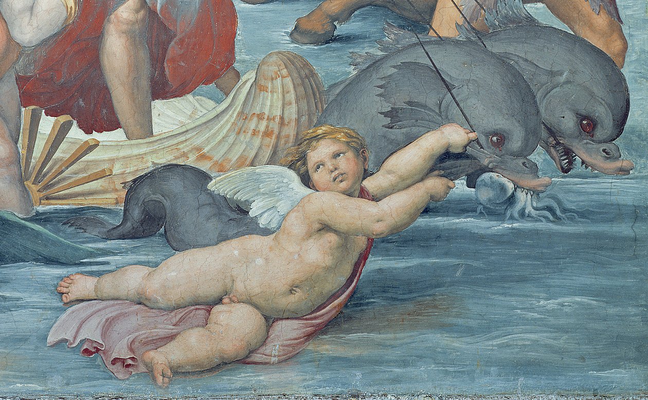 The Triumph of Galatea, 1512-14 (detalje af 56473) af Raffaello Sanzio Raphael