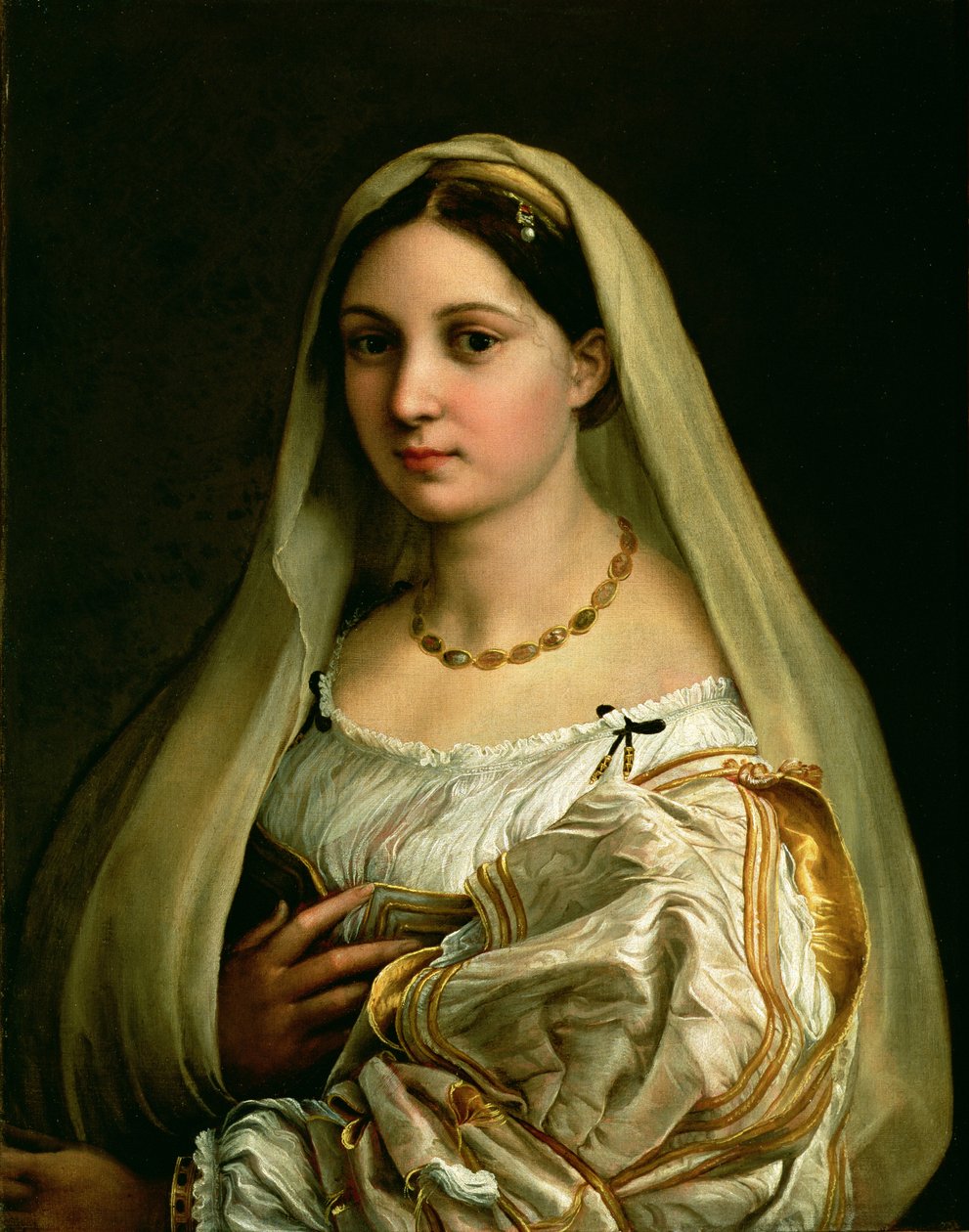 Den slørede kvinde, eller La Donna Velata, ca. 1516 af Raffaello Sanzio Raphael