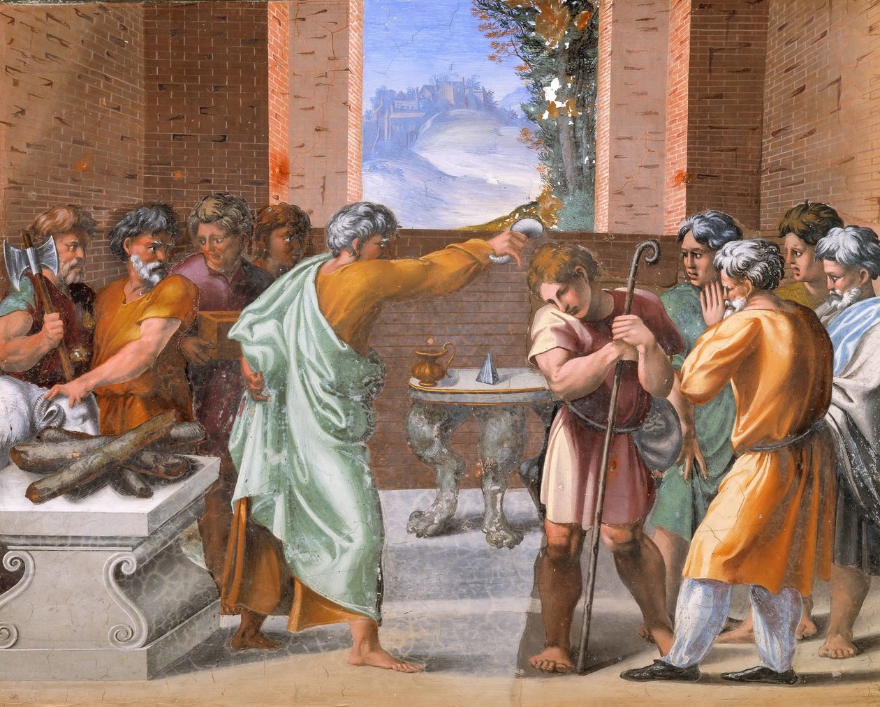 Dekoration af Loggia, Fresco pavelige paladser, Vatikanet af Raffaello Sanzio Raphael