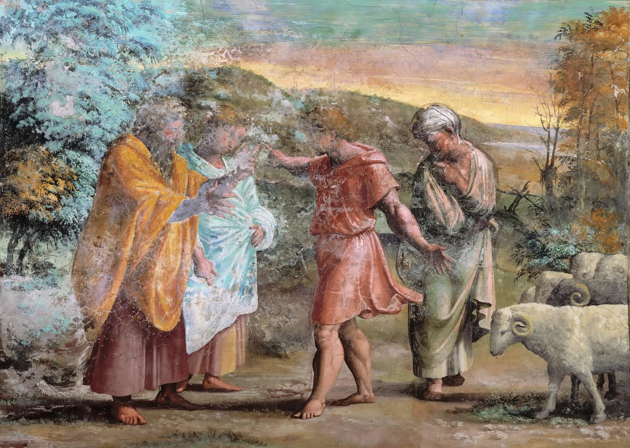 Dekoration af Loggia Fresco pavelige paladser, Vatikanet af Raffaello Sanzio Raphael