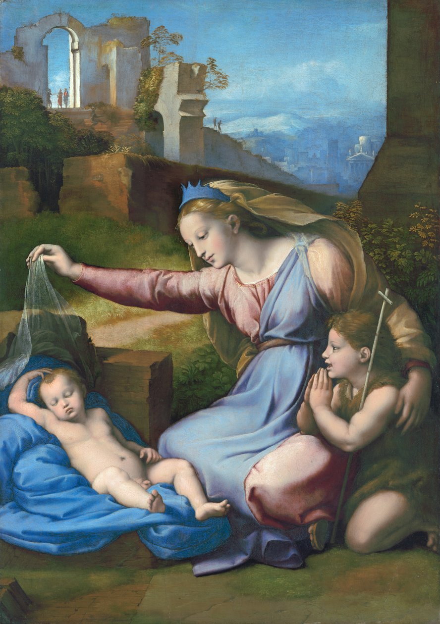 Madonna med det blå diadem af Raffaello Sanzio