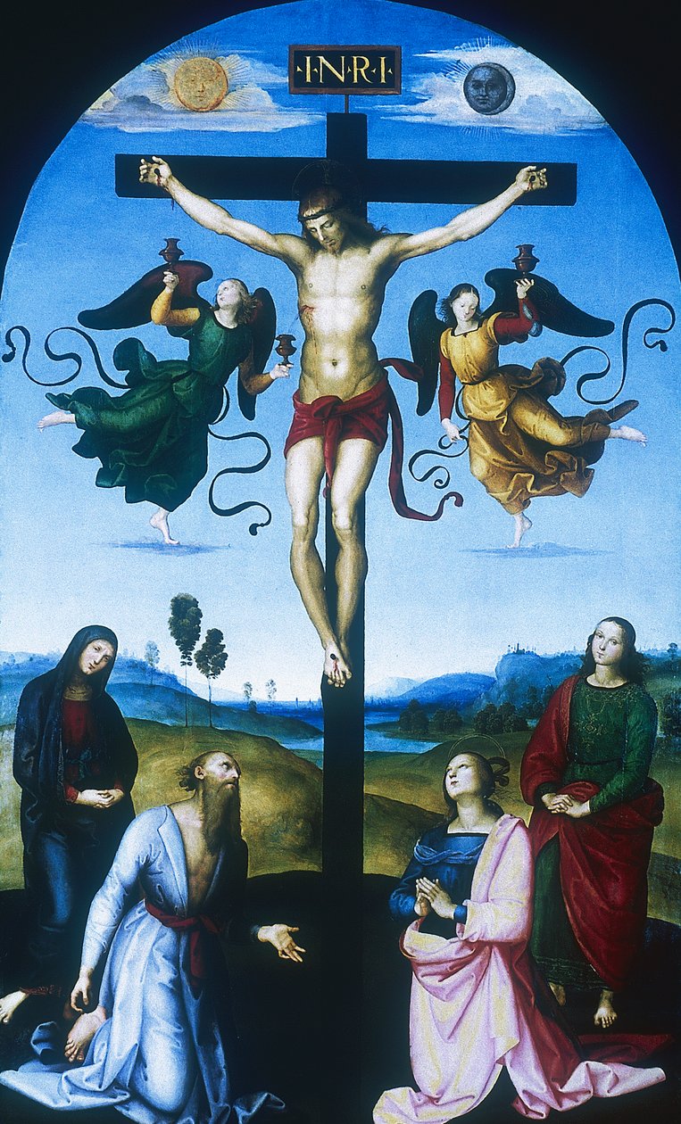 Mond korsfæstelse, c1530 af Raffaello Sanzio Raphael